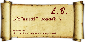 László Bogdán névjegykártya